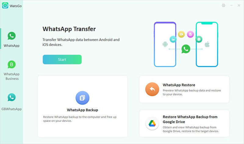 WhatsAppバックアップを続行します