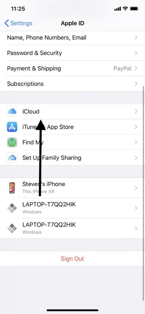 iPad Factoryがリセットされる前に、iCloudでバックアップします