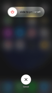 iPhoneを再起動します
