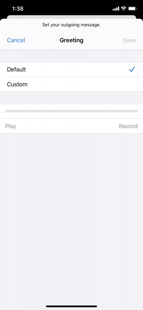 iPhoneパーソナライズされたボイスメールをセットアップします
