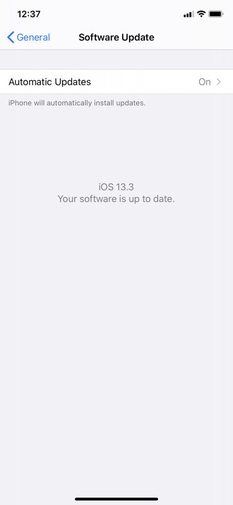   Apple Watchをペアリングする前のソフトウェアの更新