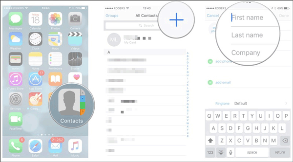 iOS連絡先アプリを使用してiPhoneに連絡先を追加する方法