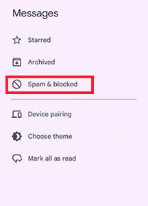 Androidは数字をブロックしました