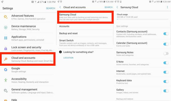 Samsung Cloudを使用してAndroidで削除された写真を回復します