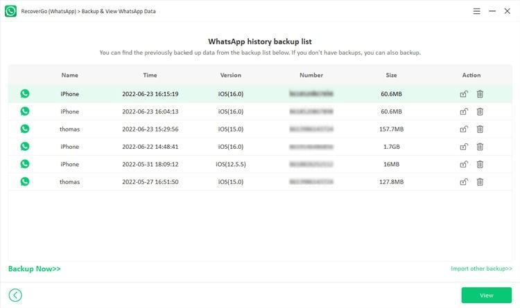 Google Drive 3のWhatsAppバックアップの場所