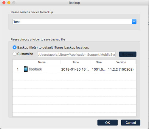 iPhoneとMacの間にファイルを一括転送します