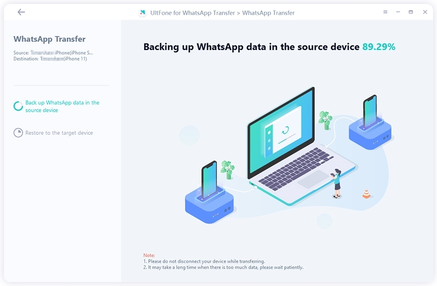 WhatsAppをiOSからiOSに転送する方法
