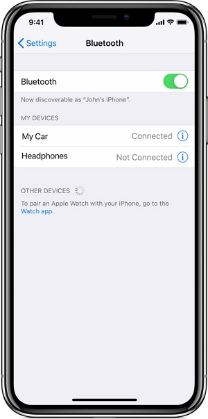 デバイスでBluetoothを無効にします