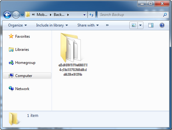 Win 7でiTunesバックアップの場所を変更する方法