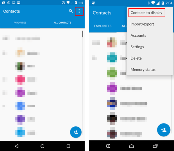 連絡先を表示して削除した電話番号Androidを回復します