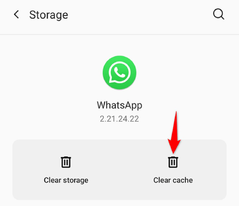Clear Chacheを介してWhatsAppの消える写真を修正します