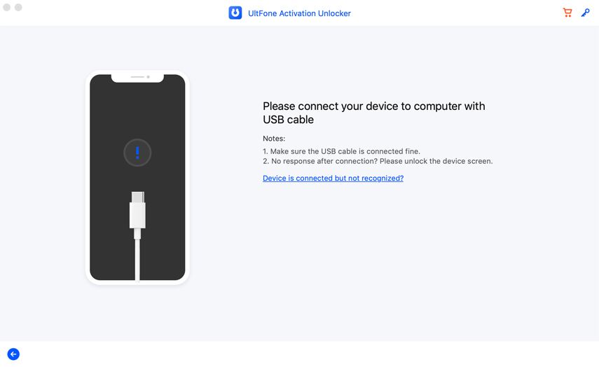 ダメージiPhoneをPCに接続します