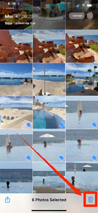 複数のiCloud写真を削除します