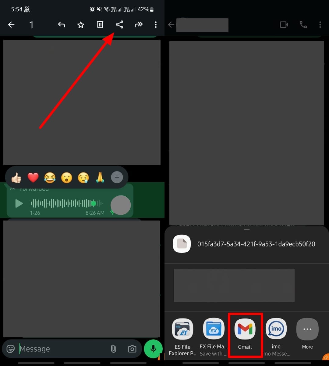 電子メールamdroidで共有します