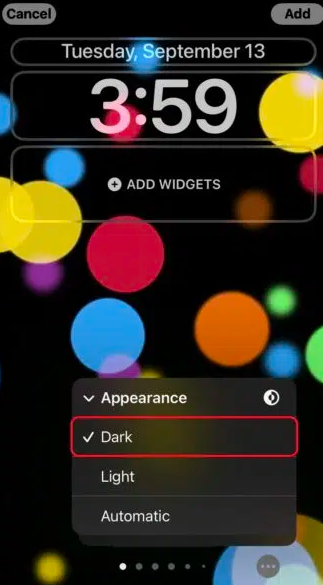 iOS 16を有効にしますダークモードはもうありません