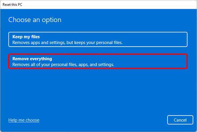 工場出荷時のPC Windows 11をリセットする方法