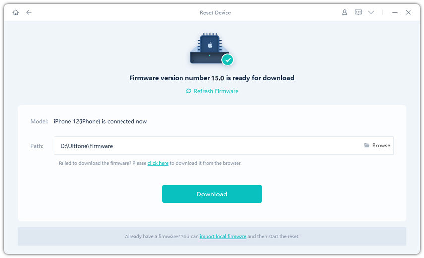 ultfone iOSシステムメインインターフェイスを修復します