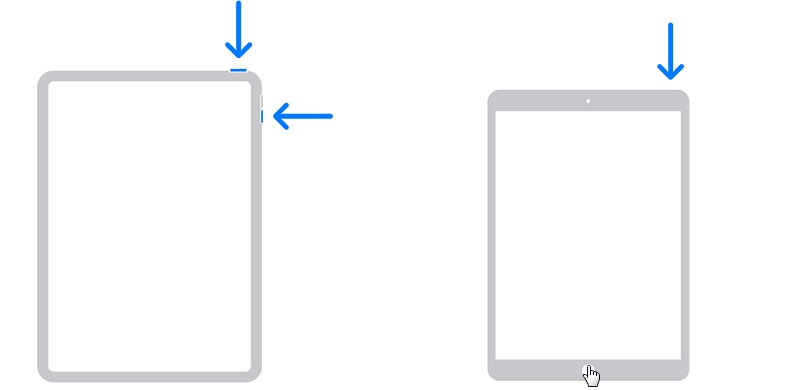 iPadを再起動して、iPadをAppleロゴに固定します