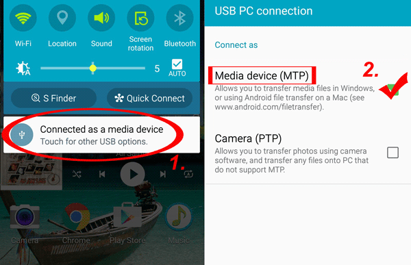ファイルエクスプローラーを使用してコンピューターから電話に写真を配置する方法