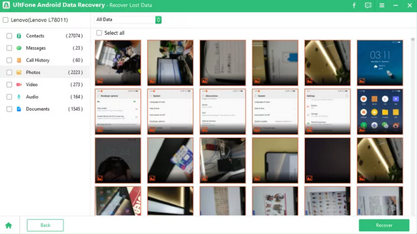 Ultfone Androidデータリカバリの使用方法