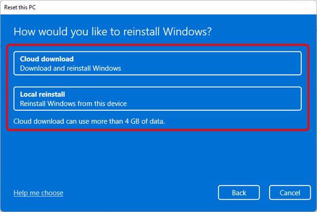 工場出荷時のラップトップWindows 11をリセットする方法