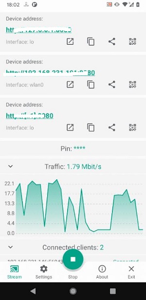 HTTPでAndroidをミラーします