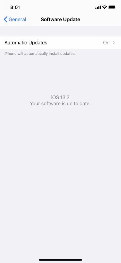   iPhoneのiOSアップデート
