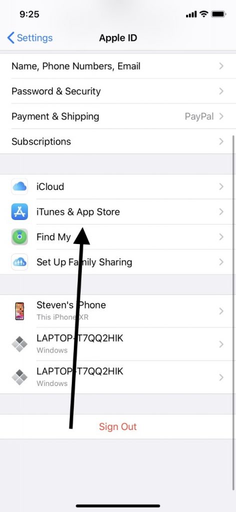 iPad用のiTunesとApp Storeが接続されていません