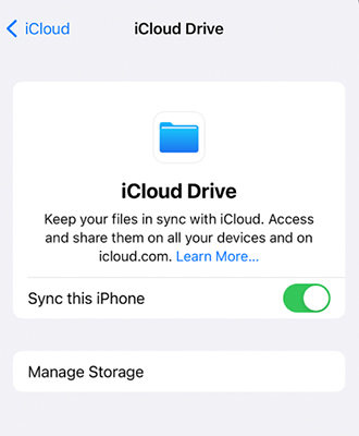 iCloudドライブからラインファイルを回復します