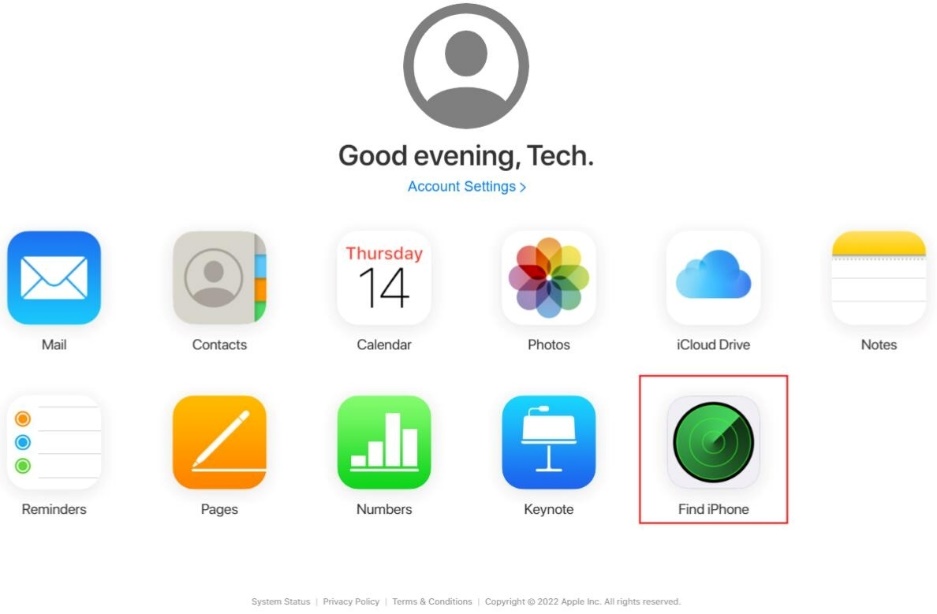   iCloudはiPhoneを見つけます