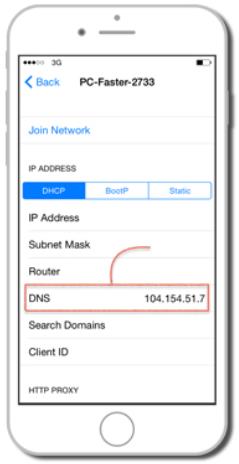 DNSでiPhone 6をバイパスします