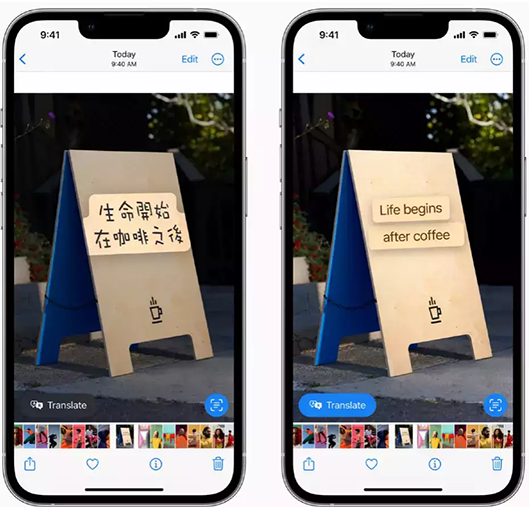iOS 16ライブテキスト