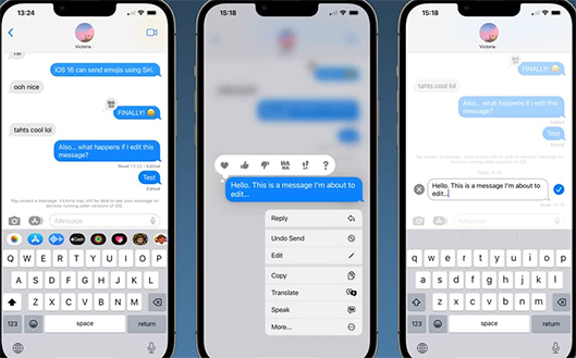 iOS 16メッセージ