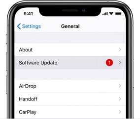 iOSを更新します