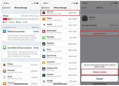 iPhoneは、更新のredownload iOSアップデートの確認に固執しました
