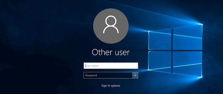 Windows 10にログインします