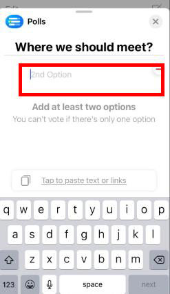 imessageの投票を設定します