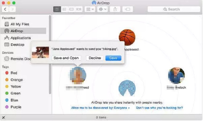 AirDropを介してiPhoneからMacに音楽をコピーします