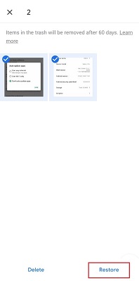 Google PhotosアプリからAndroid電話の写真を復元します