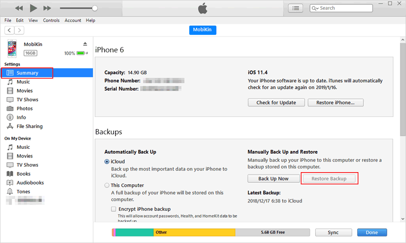 iTunesバックアップからiPadで削除されたiMessageを回復する方法