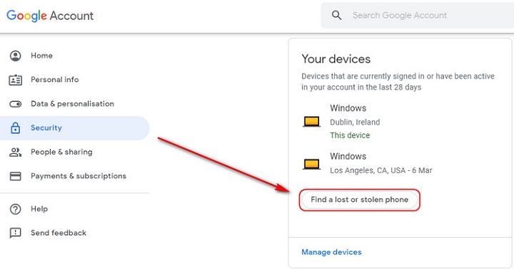 Android電話からコンピューターからGoogleアカウントを削除します