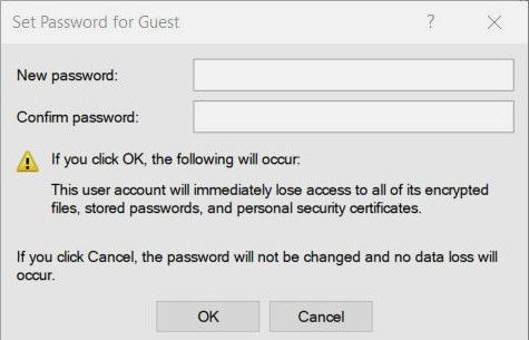Windowsログインパスワードを削除します