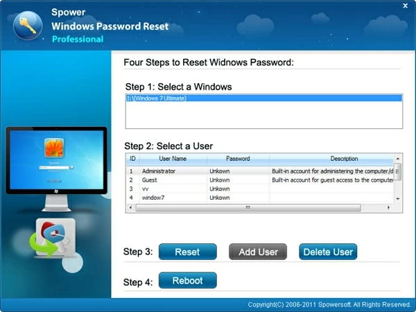 Windows 7 Dellラップトップで忘れられたパスワードをバイパスします