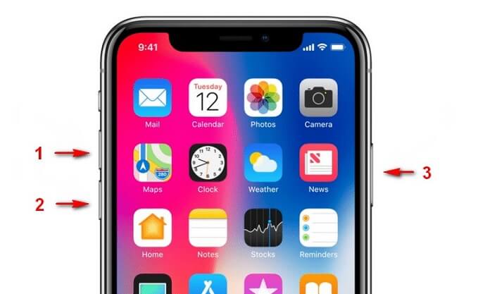 iPhone XをDFUモードにします