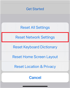 ネットワーク設定を再起動して、確認に失敗したApple IDを修正しました