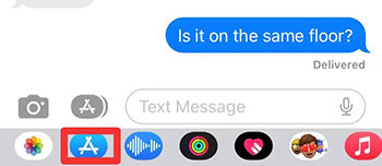 imessageのアプリストア