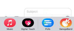 imessageの世論調査を選択します
