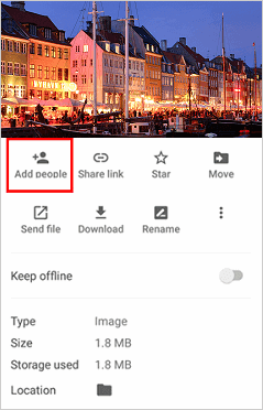 Googleドライブを介してファイルを共有します