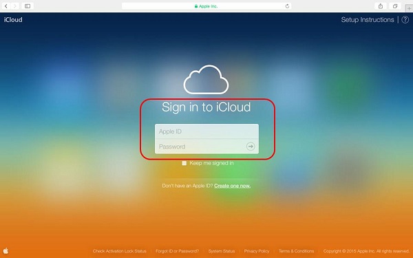 iCloud Web経由でPCからファイルをiCloudに転送します