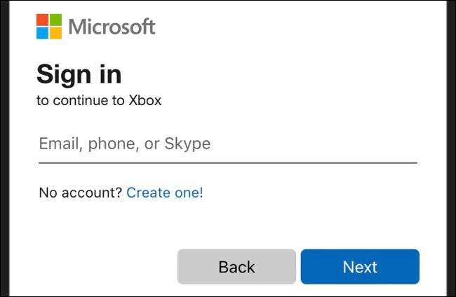 Xboxアプリにサインインします